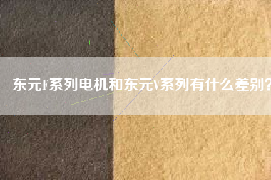 東元F系列電機(jī)和東元V系列有什么差別?