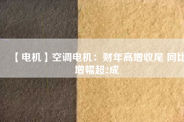 【電機】空調(diào)電機：財年高增收尾 同比增幅超2成 - TECO東元電機 | 變頻器·伺服電機·減速機·電機解決方案