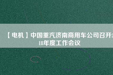 【電機】中國重汽濟南商用車公司召開2018年度工作會議 - TECO東元電機 | 變頻器·伺服電機·減速機·電機解決方案