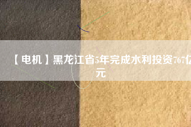 【電機】黑龍江省5年完成水利投資767億元 - TECO東元電機 | 變頻器·伺服電機·減速機·電機解決方案