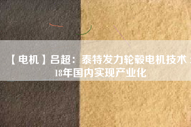 【電機】呂超:泰特發力輪轂電機技術 2018年國內實現產業化 - TECO東元電機 | 變頻器·伺服電機·減速機·電機解決方案