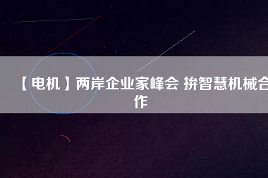 【電機】兩岸企業(yè)家峰會 拚智慧機械合作 - TECO東元電機 | 變頻器·伺服電機·減速機·電機解決方案