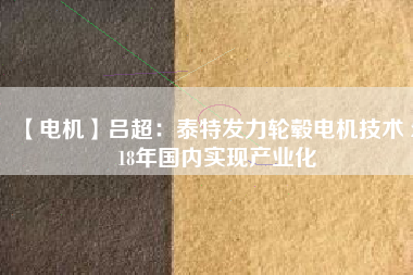 【電機】呂超:泰特發力輪轂電機技術 2018年國內實現產業化 - TECO東元電機 | 變頻器·伺服電機·減速機·電機解決方案