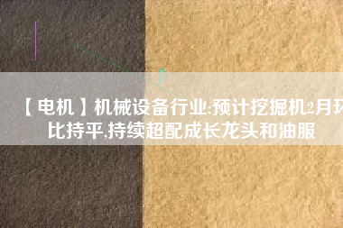 【電機】機械設備行業:預計挖掘機2月環比持平,持續超配成長龍頭和油服 - TECO東元電機 | 變頻器·伺服電機·減速機·電機解決方案