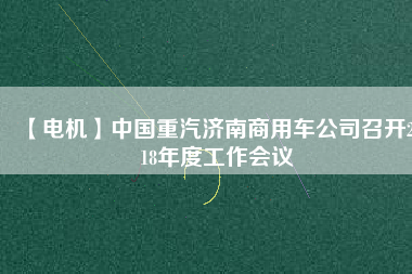 【電機】中國重汽濟南商用車公司召開2018年度工作會議 - TECO東元電機 | 變頻器·伺服電機·減速機·電機解決方案