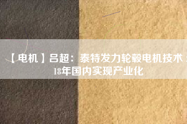 【電機】呂超:泰特發力輪轂電機技術 2018年國內實現產業化 - TECO東元電機 | 變頻器·伺服電機·減速機·電機解決方案