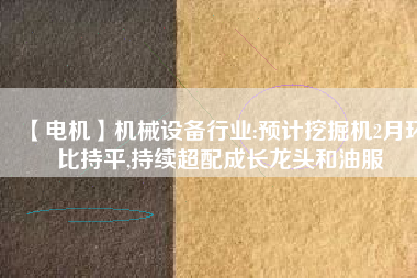 【電機】機械設備行業:預計挖掘機2月環比持平,持續超配成長龍頭和油服 - TECO東元電機 | 變頻器·伺服電機·減速機·電機解決方案